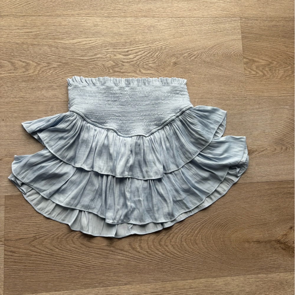 Blue mini skirt